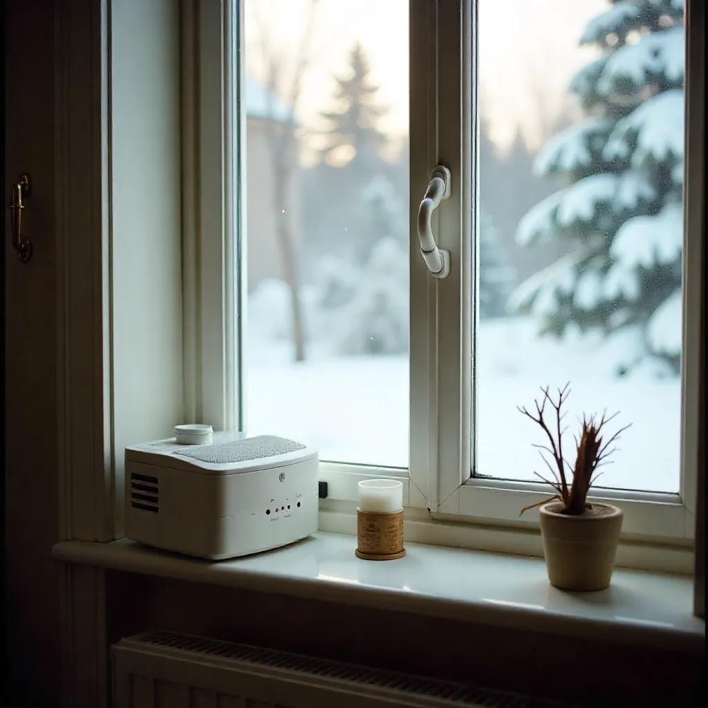 Modern air filtration system in Nordic home